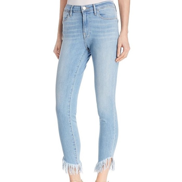 Frame Denim Denim - Frame Jeans Womens 27 Le High Skinny Shredded Chewed Raw Hem Distressed Punk 90s